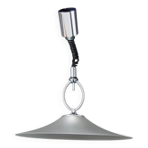 Suspension Helestra, Allemagne, années 1970 | Chrome et verre dépoli | Vintage