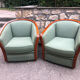 Paire de fauteuils vintage