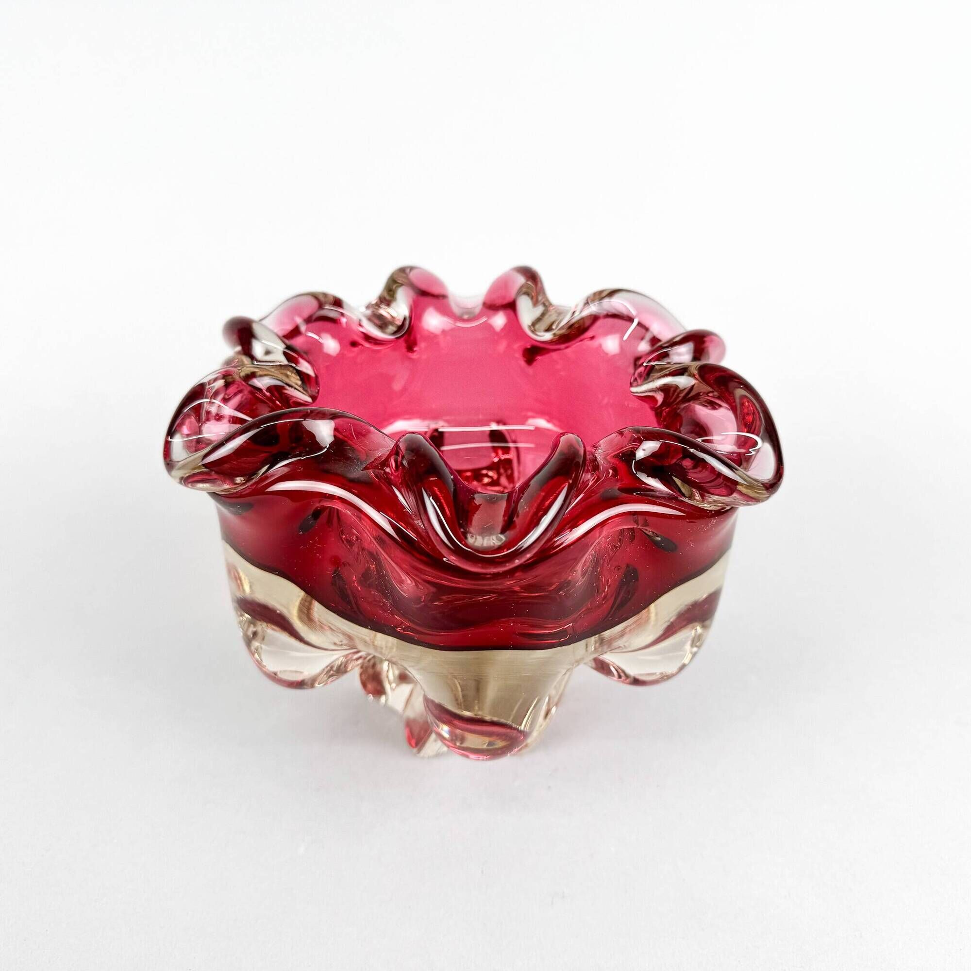 Art Glass Bowl by Josef Hospodka for Chribska Glassworks, 1960's
