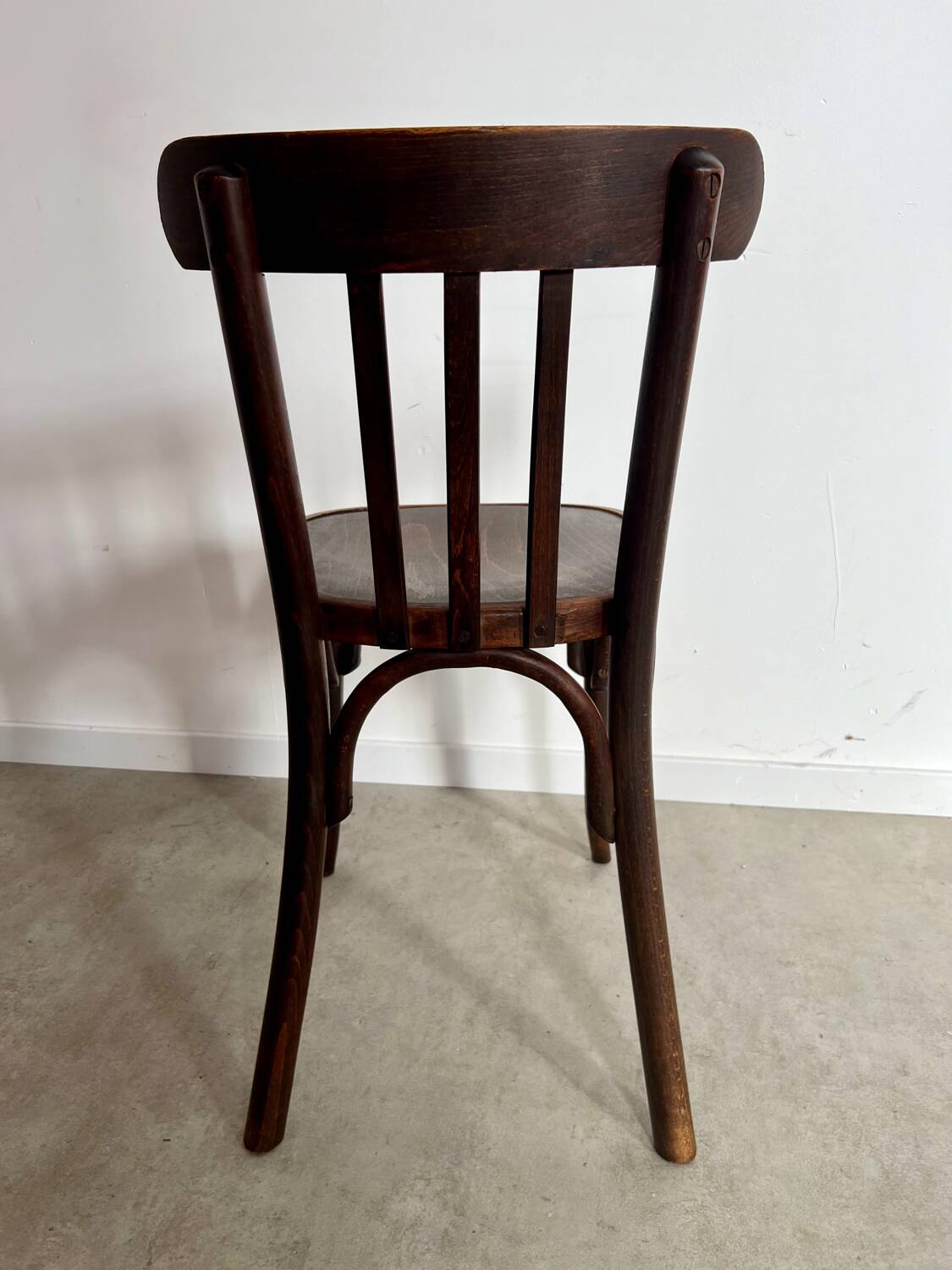Set of 4 old vintage 50s bentwood bistro chairs