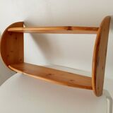 Vintage 90s pine wall shelf