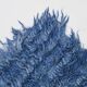 4x9 handmade wool blue vintage rug, 122x266cm