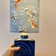 Table lamp without wire in vase by Cari Zalloni for Steuler
