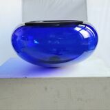 Cobalt Blue Crystal Bowl by Per Lütken for Royal Copenhagen, 1970s