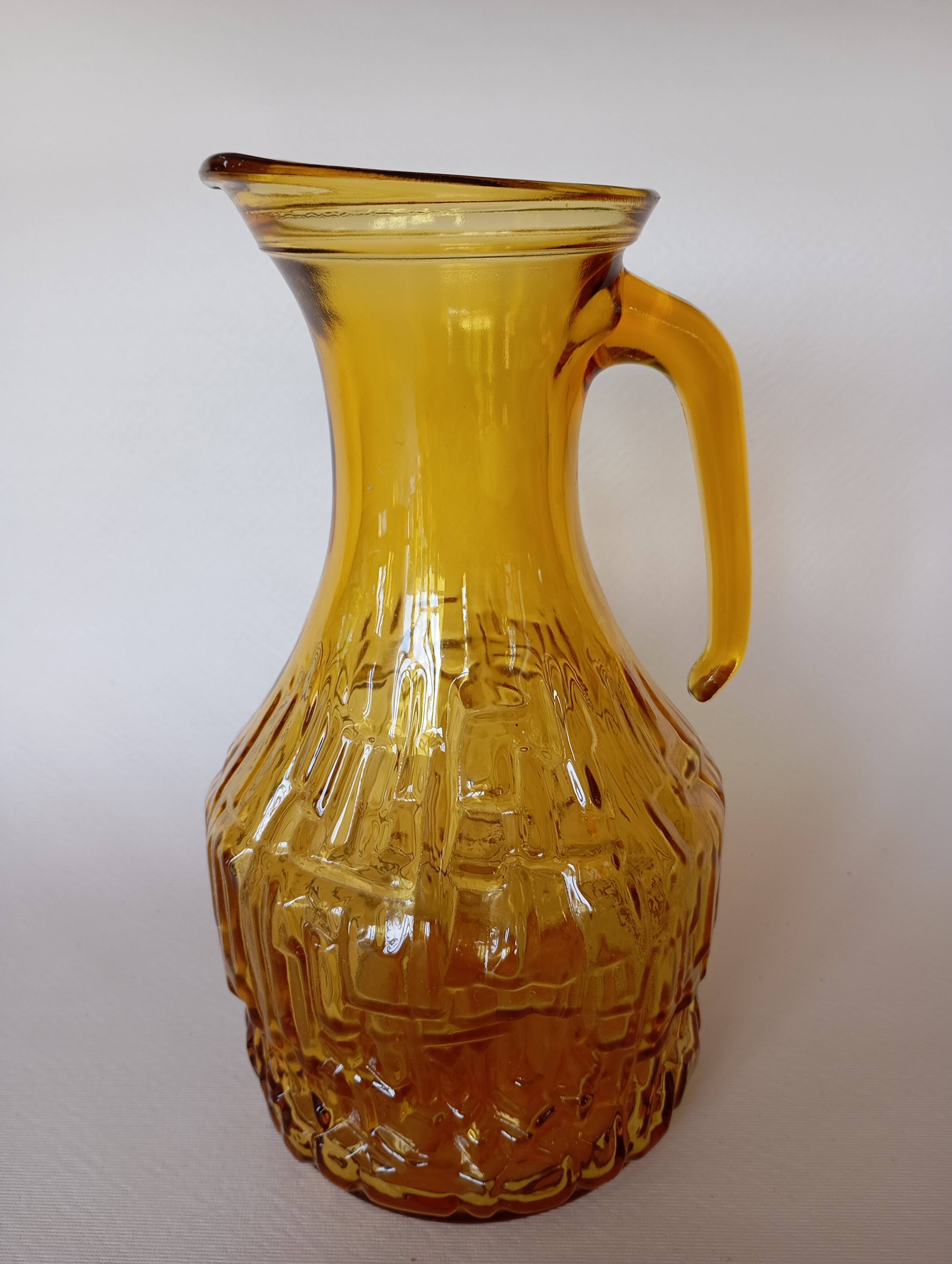 Vintage Bormioli Italian glass carafe from the 70s