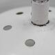 1950s Czechoslovak brass pendant with opaline glass diffuser