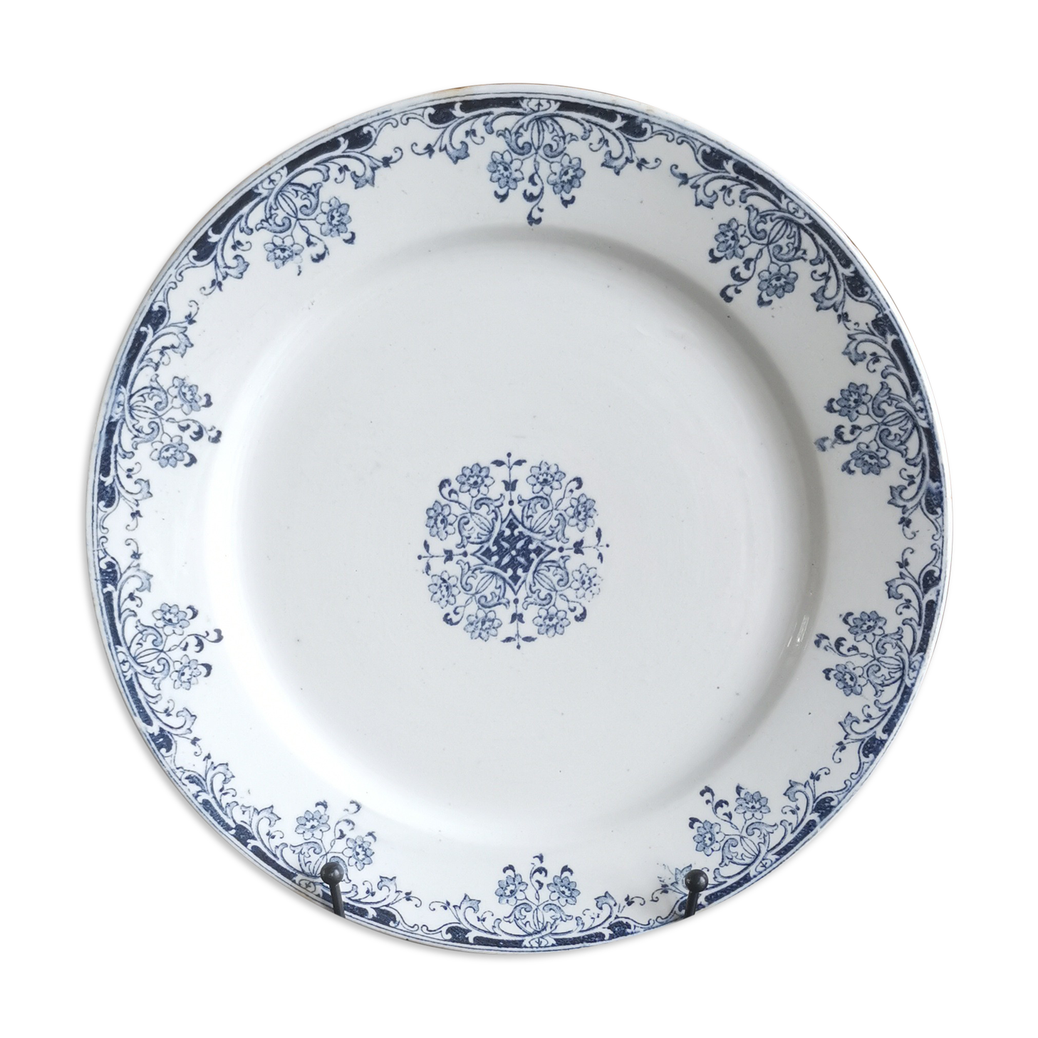 Old flat plate Iron Earth model "Mignon", U et Cie Sarreguemines