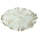 Art Deco Pistachio and Gold Leaf Plates Viloca Paris Caffarelli