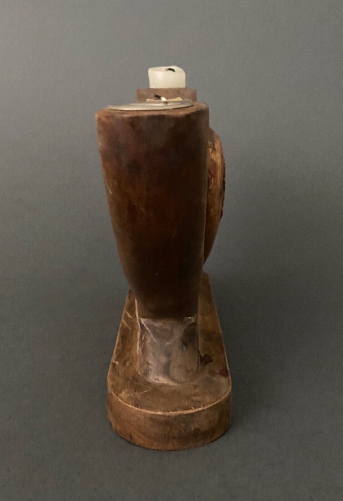 Candlestick with seven burners carved wood Spirit Chalet XXe