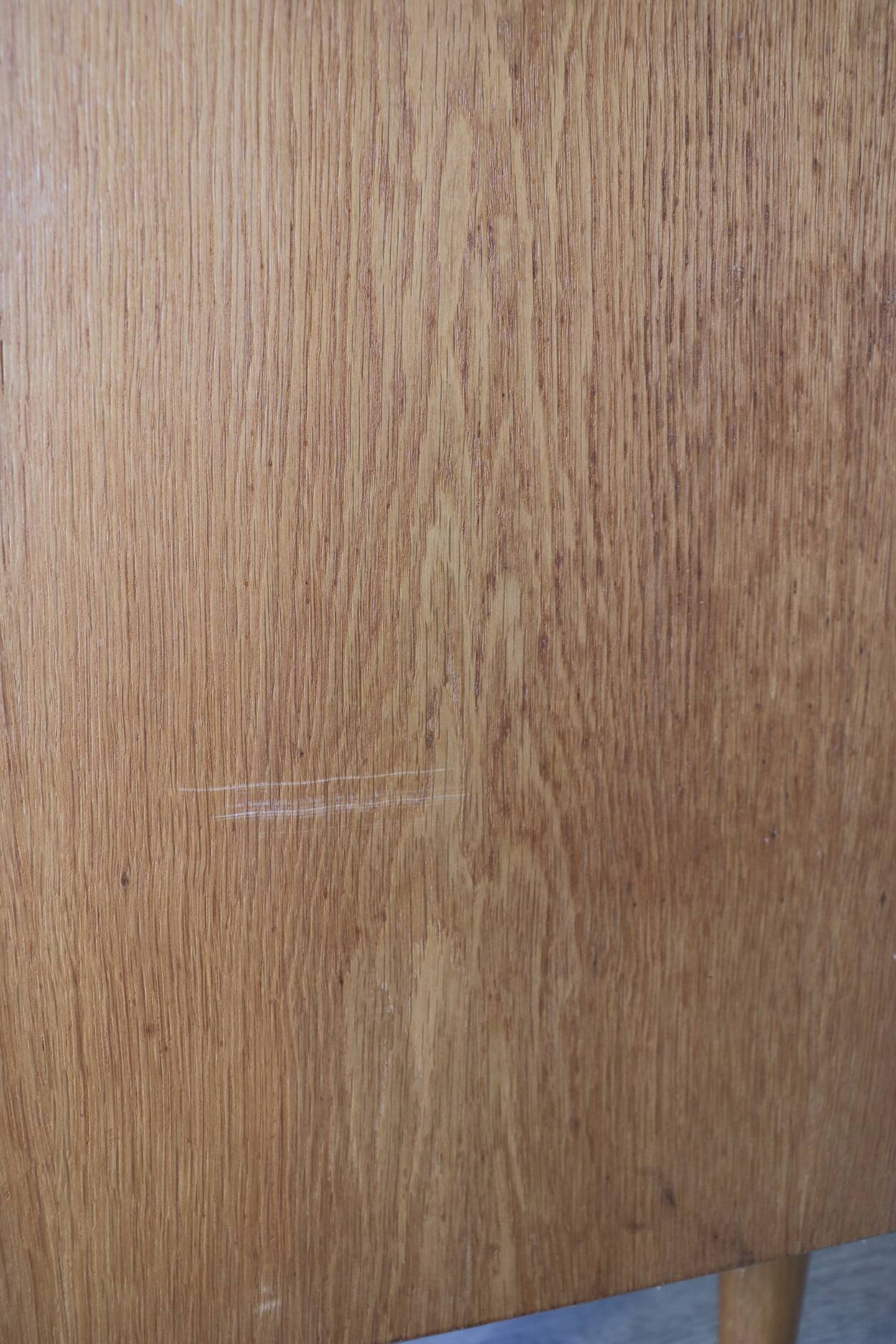 Vintage chest of drawers with compass feet