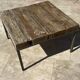Wood and metal coffee table