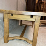 Large dining table in elm - chic country style