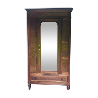 Antique wardrobe with mirror