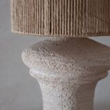 Large chamotted sandstone lamp