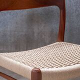 2x Niels O. Møller dining chair in teak Model 75, 1960s Denmark