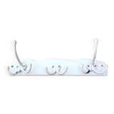 Portemanteau ancien en fonte émaillée