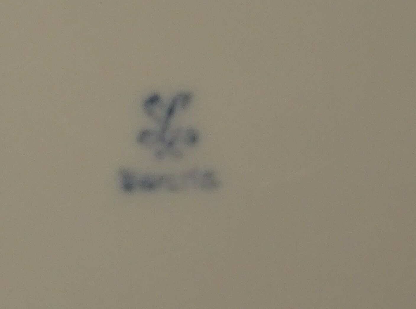 Hollow dish porcelain Bavaria decoration flowers pink cobalt blue