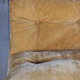 Vintage "Pixi" style armchair in velvet and chrome, 1970