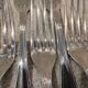 6 silver-plated dessert forks by Christofle, Albi pattern