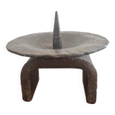 Brutalist cast iron candlestick / candle holder from the '60s.