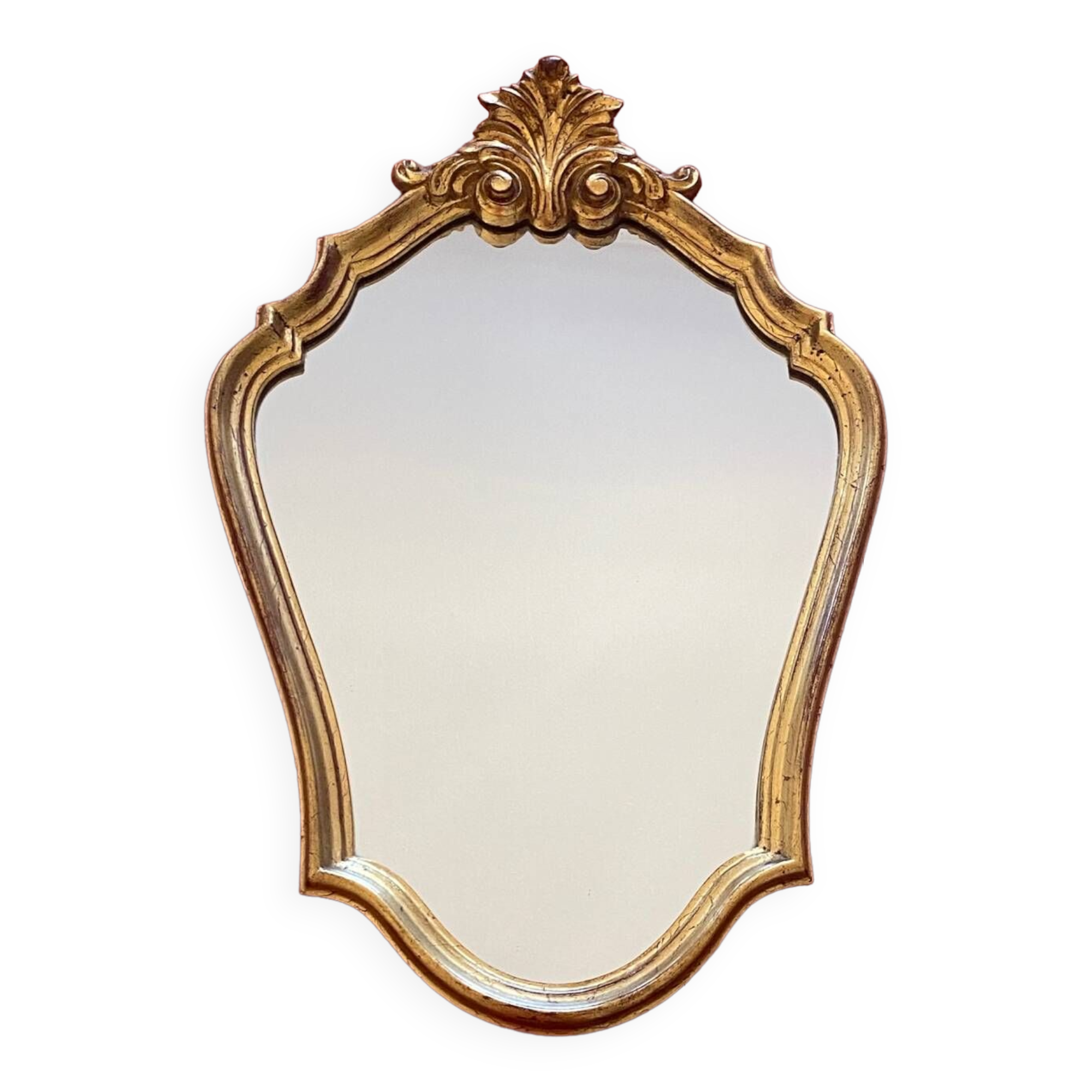Louis XV rocaille shell mirror