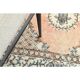 1970s Turkish Oushak Handmade Wool Cotton Orange Runner Rug 73x192