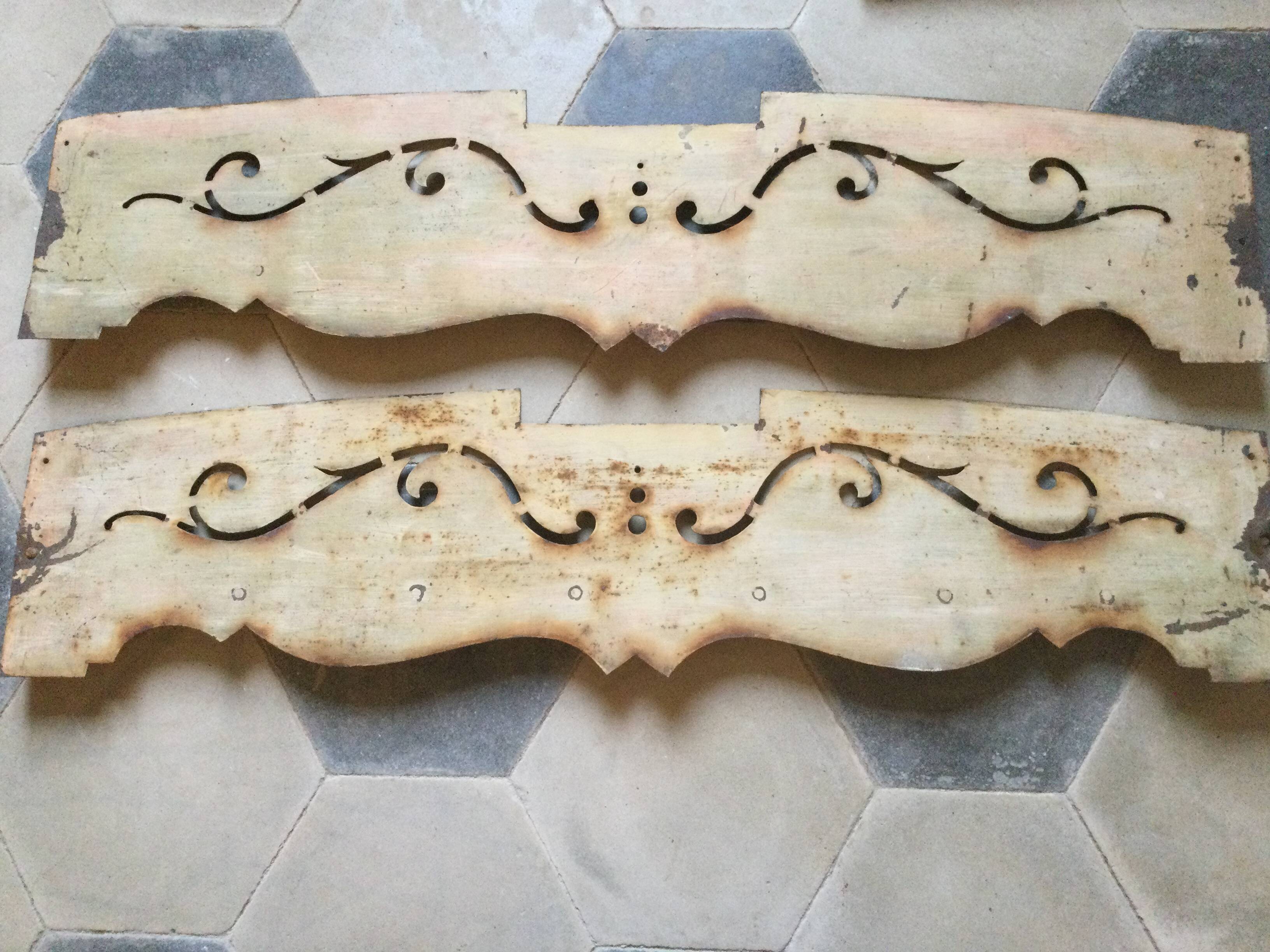 Ancient metal fronton