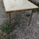 Antique vintage coffee table with marble top