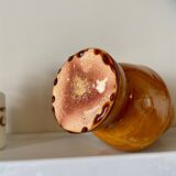 Ochre glazed ceramic vase