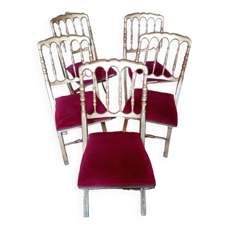 Set of 5 theater chairs
