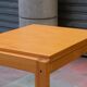 Table extensible en pin, années 80