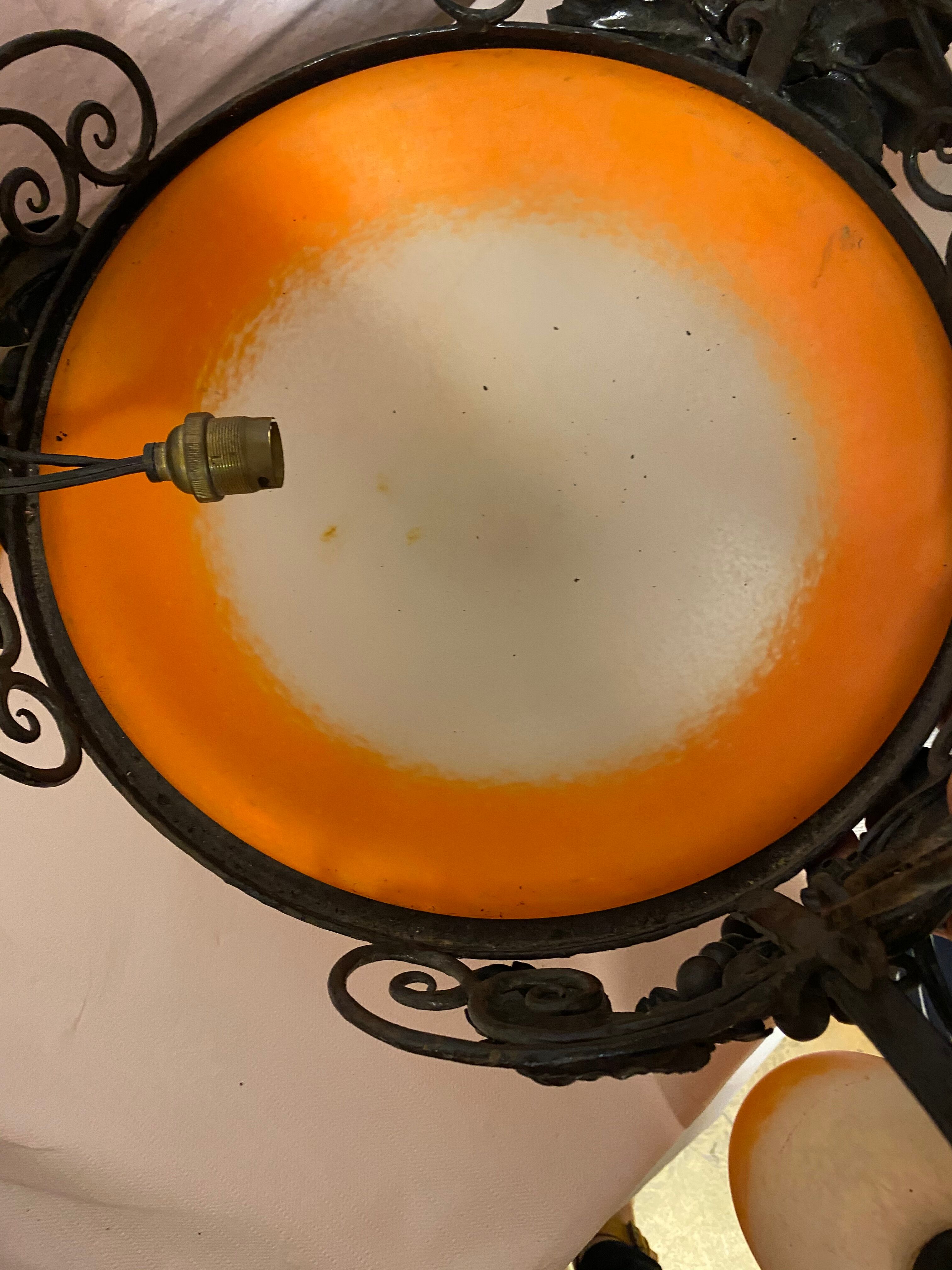 Art nouveau chandelier by Rethondes