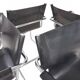 Ensemble de 4 chaises visiteur Matteo Grassi en cuir/chrome, chaises cantilever, 1970.