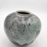 Glazed ceramic ball vase