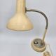 60's beige industrial gooseneck lamp