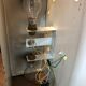 Series of 10 white laqué metal wall light 1960s