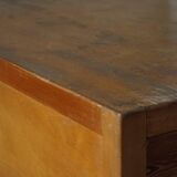 Large Danish drawing cabinet from the mid-century in pine and beech, 1960s.