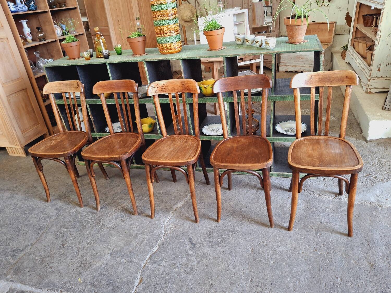 Old bistro chairs