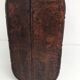 Wooden suitcase leather and metal 60s