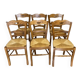 6 rustic chairs