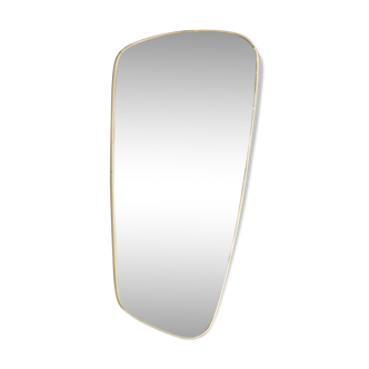 Mirror shape free years 50, 60 outlined in gold 68x34cm