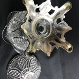 Sugar pot - Louis XV style - 1/2 moulded crystal