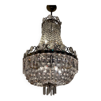 Large Crystal Chandelier 1960’s