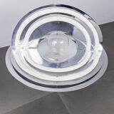 Metal round table lamp from the 70s vintage antique modern