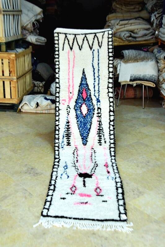 Azilal Moroccan Berber hallway rug 290 x 70 cm New