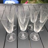 Set of 7 champagne flutes