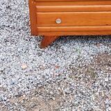 Commode vintage des années 50 pieds compas 3 tiroirs