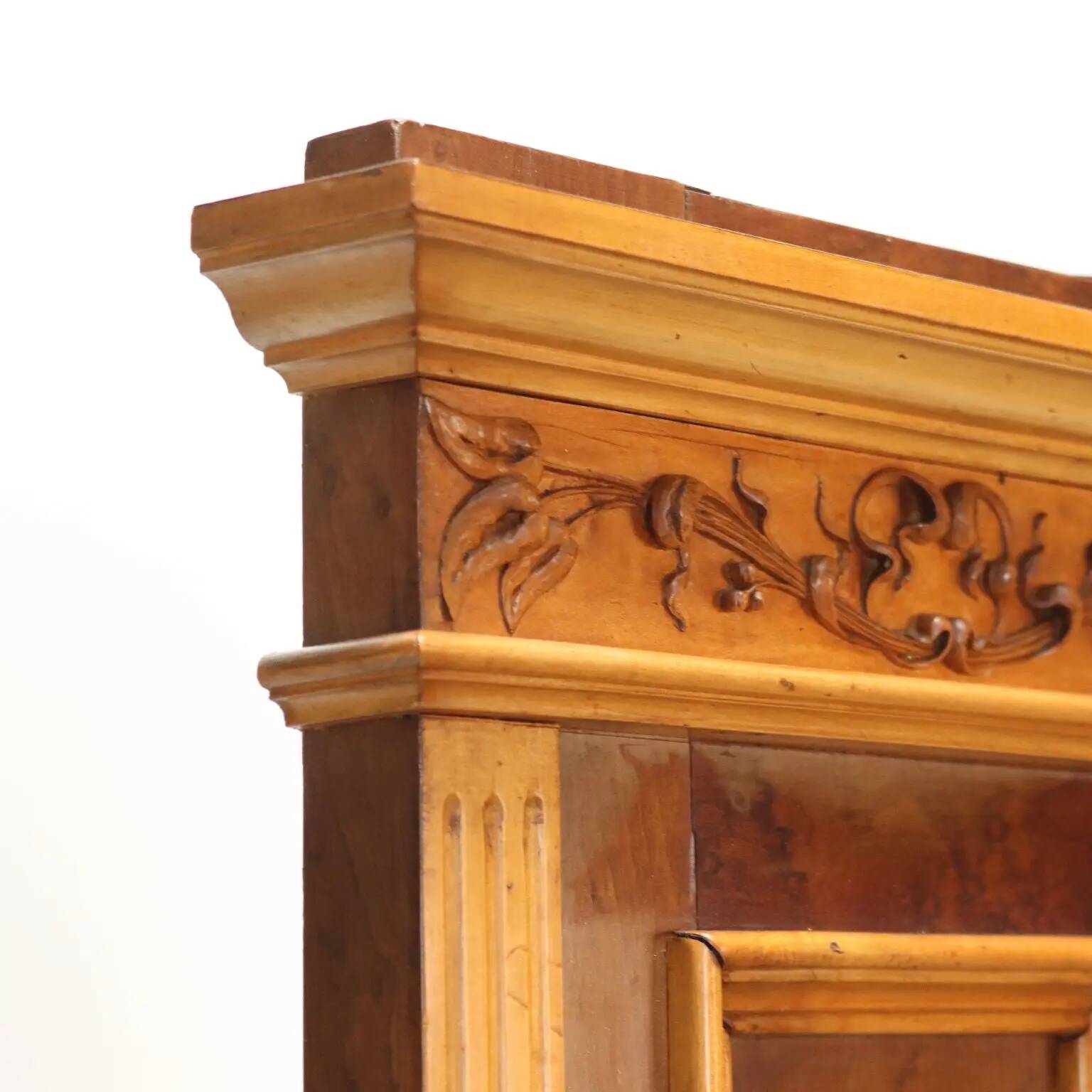 Antique Art Nouveau bedside tables Italy 19th Century