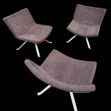 Set of 3 Kesterport designer armchairs