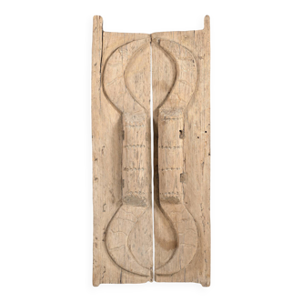 Tuimei - Tribal door from Nagaland made of solid wood